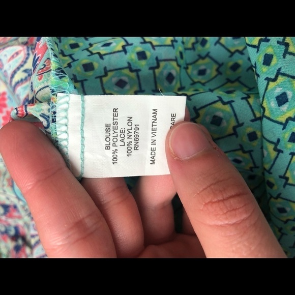 FIG & FLOWER Floral Boho Peasant Blouse Small - Picture 4 of 5